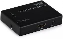 Well Switch HDMI 3 intrari FullHD V1.3 cu telecomanda Well (SW-HDMI1.3/3-RC-WL) - balutatech