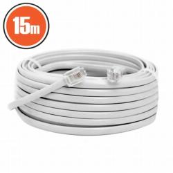 MNC Cablu telefon RJ11 15m Fisa modulara 6P4C - fisa modulara 6P4C alb 20304 (21667)