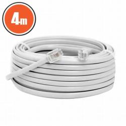 MNC Cablu telefon RJ11 4m Fisa modulara 6P4C - fisa modulara 6P4C alb 20301 (20301) - balutatech