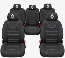 AutoHelix MSA Huse Scaune Auto Individuale 5 locuri, universale, compatibile cu Renault Grand Scenic (HUS5.12)