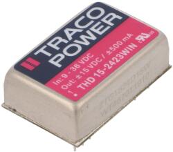 Traco Power Convertor DC/DC 15W 9-36V, 15V/-15V (THD 15-2423WIN)