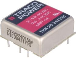 Traco Power Convertor DC/DC 20W 9-36V la 15V/-15V (THN 20-2423WI)