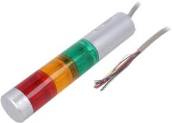 PATLITE Coloană de semnalizare LED roșu/ambră/verde (LR4-302WJNU-RYG)