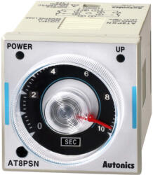 AUTONICS Timer electronic de 0, 05÷10 secunde DPDT 250VAC/3A, 250VAC/5A, 30VDC/3A, 30VDC/5A (AT8PSN-2)