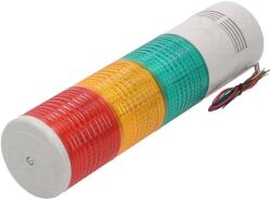 Qlight Coloană semnalizare LED 24V roşu/ambră/verde (ST80ML-BZ-3-24-RAG)