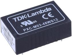TDK-Lambda Convertor DC/DC 3W 18-75V la 12V (PXC-M03-48WS12)