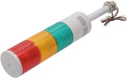 Qlight Coloană de semnalizare LED 24V roșu/ambră/verde (ST80L-BZ-3-24-RAG)