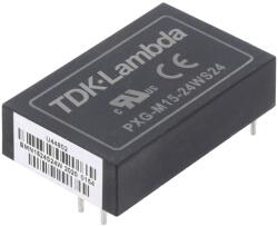 TDK-Lambda Convertor DC/DC 15W 9-36V la 24V (PXG-M15-24WS24)
