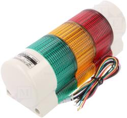 Qlight Coloană de semnalizare LED IP54 (QWTLF-3-24-RAG)