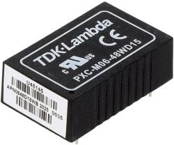 TDK-Lambda Convertor DC/DC 6W 18-75V 15V/-15V THT (PXC-M06-48WD15)
