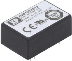 XP Power Convertor DC/DC 10W 18-36V la 12V (JHM1024S12)