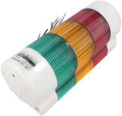 Qlight Coloană de semnalizare LED 24V DC (QWTLF-BZ-3-24-RAG)
