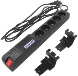HSK Data Prelungitor 5 prize cu protecție la supratensiune (ACAR 504WF RACK 3M)