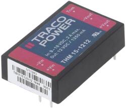 Traco Power Convertor DC/DC 15W 12V 1.25A (THM 15-1212)