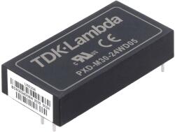 TDK-Lambda Convertor DC/DC 30W 9-36V la 5V/-5V (PXD-M30-24WD05)