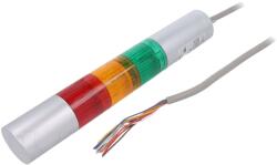 PATLITE Coloană de semnalizare LED roșu/ambră/verde (LR4-302WJBU-RYG)