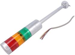 PATLITE Coloană de semnalizare LED roşu/ambră/verde (LR6-302PJNU-RYG)