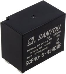 SANYOU Releu electromagnetic 4PST-NO 12VDC 40A 40SCP PCB (SCP40-S-424DMF)