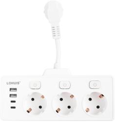 Lohuis Prelungitor Lohuis cu 3 prize si 4 USB-uri (1108610)