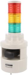 Qlight Coloană de semnalizare LED 24V roșu/ambră/verde (STD56EL-WA-3-24-RAG)