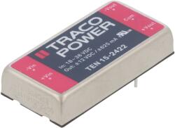 Traco Power Convertor DC/DC 15W, 12V DC, -12V DC, Protecție SCP și OVP (TEN 15-2422)