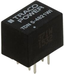 Traco Power Convertor DC/DC 5W 18-75V, 5V/-5V DIP (TDN 5-4821WI)
