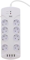 Well Prelungitor Well 8 prize + 4 USB, 3 m, 3680W (1057226)