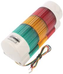 Qlight Coloană semnalizare LED roșu/ambră/verde 24V QLIGHT IP54 (QWTL-3-24-RAG)