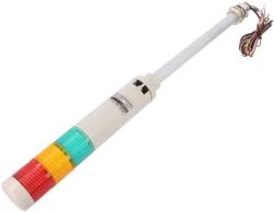 Qlight Coloană de semnalizare LED 24VDC IP54 - Roșu/Ambră/Verde (STG40LF-BZ-3-24-RAG)