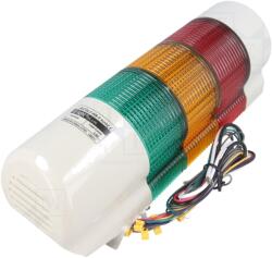 Qlight Coloană de semnalizare LED IP54 24V DC (QWTDLF-WS-3-24-RAG)