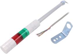 PATLITE Coloană de semnalizare LED roșu/verde 24VDC (LR4-202LJBW-RG)