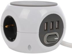 Unitec Prelungitor Unitec 3 prize + 3 USB, 3680 W (1048155)