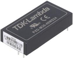 TDK-Lambda Convertor DC/DC 30W 18-75V la 24V (PXD-M30-48WS24)
