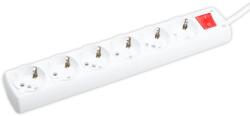 Borsan Prelungitor 1.5m 6 prize 3x1 cu întrerupător, Borsan (BR-1566-15) - electronic-mag