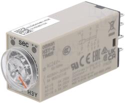Omron Timer analogic 24V AC, 0, 5-10s DPDT (H3Y-2 AC24 10S)