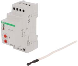 F&F Regulator temperatură NO/NC, şină DIN (RT-821)