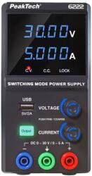 PeakTech Sursă Alimentare Laborator PEAKTECH P 6222 0-30V 0-5A Standard (P 6222)