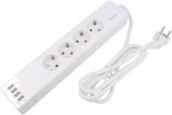 LogiLink Prelungitor 4 prize cu protecție la supratensiune (SH0104)