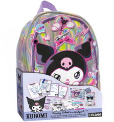 LISCIANI Kit de creatie Kuromi cu ghiozdan, tablite reutilizabile si markere (L119691)