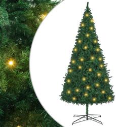 vidaXL Brad de Craciun cu lumini decorative cu coarde Verde 400 cm PVC GartenMobel Dekor (3394812)
