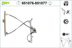 VALEO Mecanism actionare geam VALEO 851077 (851077)