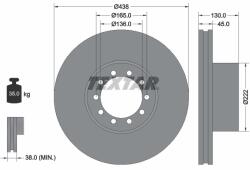 TEXTAR Set 2 Discuri Frana Fata Dreapta/Stanga (438mmx45mm) Dennis Elite Elite 2 Phönix 2 01.92 (93145500)