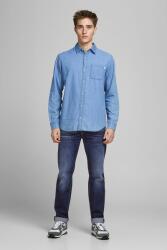 Jack & Jones Jack & Jones, Straight fit mosott hatású farmernadrág, Törtfehér, Tengerészkék, W34-L32 (12177444-BLUE-DENIM-W34-L32)