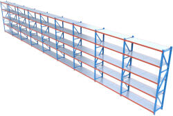 HD Regal FLEX300-W1805 Salgó polcrendszer KOMPLETT 18 m (300 x 60 cm / 5 polc) - pepita