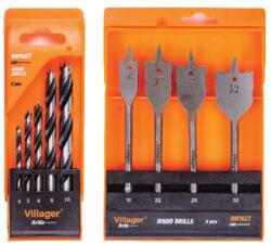 Villager Burghie pentru lemn Villager Impact Line DW, 4-32mm, 9 bucati (VLG062717) Burghiu
