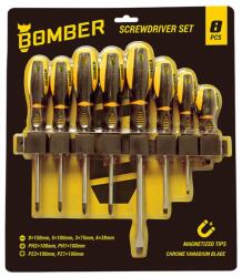 BOMBER Set surubelnite Bomber, SL/PH/PZ, 8 bucati (VLG072340) Surubelnita