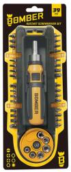 BOMBER Surubelnita cu biti Bomber, PH/PZ/TX/H/HEX, 39 piese (VLG072336) Surubelnita