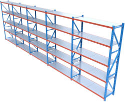 HD Regal FLEX300-W1005 Salgó polcrendszer KOMPLETT 10 m (300 x 60 cm / 5 polc) - pepita