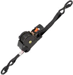 VEVOR Racsnis hevederek 25, 4 mm × 4, 9 m, 700 kg, horgokkal, 4 db