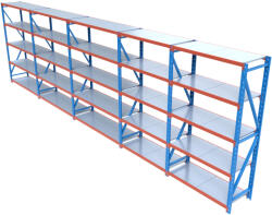 HD Regal FLEX300-X905 Salgó polcrendszer KOMPLETT 9 m (250 x 60 cm / 5 polc) - pepita